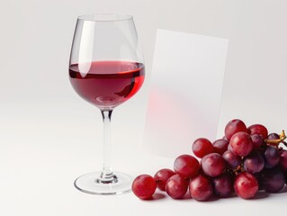 Canvas Print - red wine and grapes