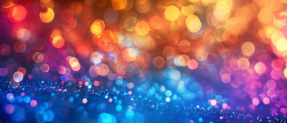 enchanting vivid bokeh lights colorful abstract background