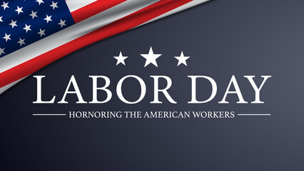 Wall Mural - Happy Labor Day USA