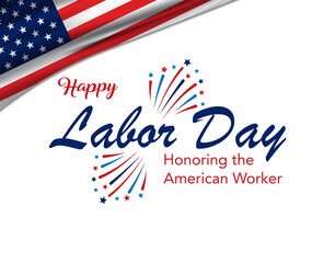 Wall Mural - Happy Labor Day USA