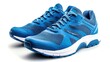 © Pattypatt - Isolated on white background, a pair of blue running shoes