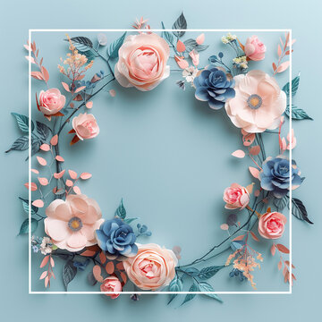 Wedding background flower watercolor