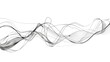© Miva - Abstract black and white line wave pattern with flowing curves