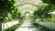 © Timeless Touch - Futuristic greenhouse featuring sustainable design and advanced plant growth technologies.