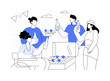© Visual Generation - BBQ party isolated cartoon vector illustrations.