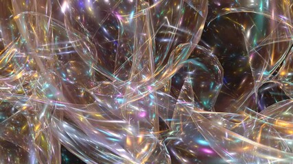 Poster - Abstract background animation with glowing lights
