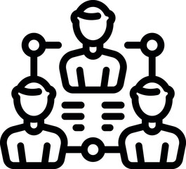 Poster - Three businessmen are connecting online, working remotely from their home offices