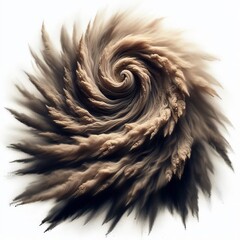 Poster - 113 81. Waves of sand swirling in a dust storm, creating a chaot