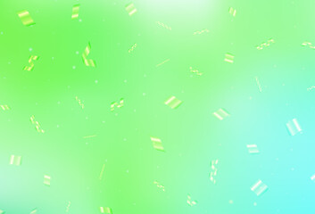 Wall Mural - Light Green vector background in Xmas style.