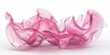© IULIIA - A pink abstract sculpture made of glass, white background, C4D rendering style, organic shape