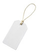 © kanoktuch - Blank price tag with string, ideal for labeling products or items in retail, crafts, or organization. Isolated on transparent background, png.