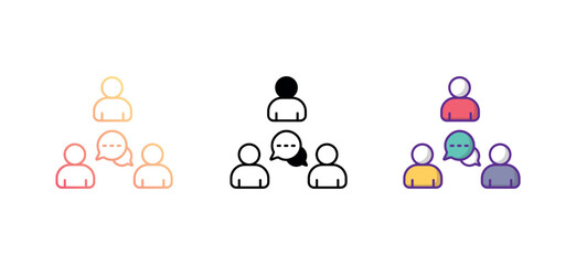 Communication icon design with white background stock illustration