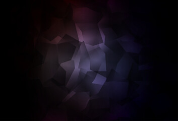 Poster - Dark Gray vector polygon abstract layout.