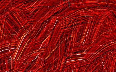 Wall Mural - dark red, yellow vector template with lines.