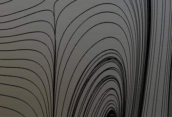 Wall Mural - light gray vector texture with curved lines.