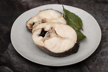 Sticker - boiled fresh fish in dish