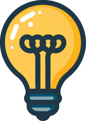 light bulb vector icon, idea concept