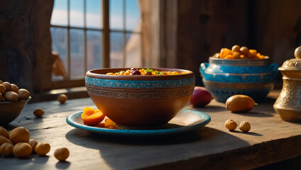 Wall Mural - Piti soup, national cuisine of Azerbaijan