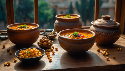 Wall Mural - Piti soup, national cuisine of Azerbaijan