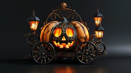 Wall Mural - Halloween concept minimal background, HD 16:9