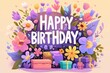 © PNG Lab - Free happy birthday wishes post message card celebration