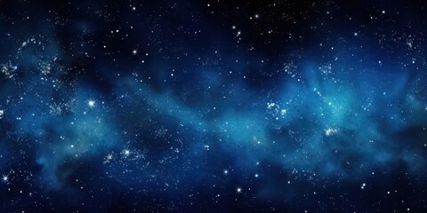 Wall Mural - nighttime space scene with stars and nebulas