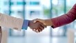 © Creative Habits - Handshake between two professionals showcasing a business agreement.  Business handshake emphasizing trust connection and collaboration in a corporate setting