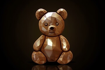 Wall Mural - brown teddy bear made by midjourney