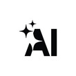 © Artic - Generate ai, Artificial Intelligence Logo. Ai logo Concept. Vector symbol (AI). Abstract letter Ai logo. This logo icon incorporate with abstract shape in the creative way. letter A and I.
