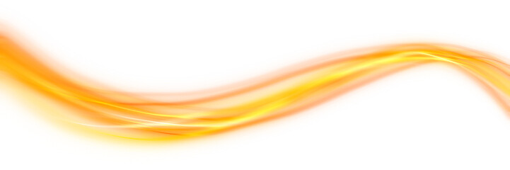 Canvas Print - orange neon lines with light effect