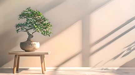 Aufkleber - Bonsai Tree In Sunlight