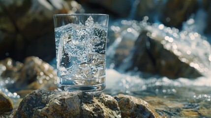 Canvas Print - Crystal clear drinking water