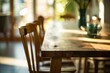 © Iigo - Wooden table and chairs in a cafe or restaurant. Selective focus.