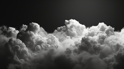 photo of black and white sky cloud background, bnw sky photo, monochrome cloud background