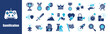 © Icon Designer - Gamefication icon collection set. Containing design, play, interaction, vector, user, badge,and more. Solid vector icons collection.