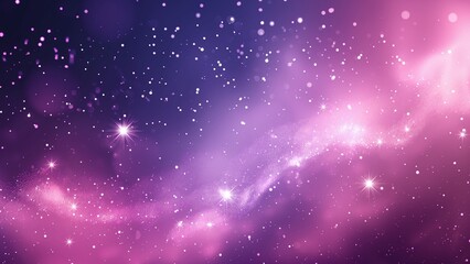 Wall Mural - purple night sky background with stars