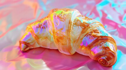 Poster - close up of a croissant