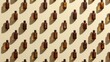 © KALEYA - Abstract medicine bottles arranged in a geometric pattern