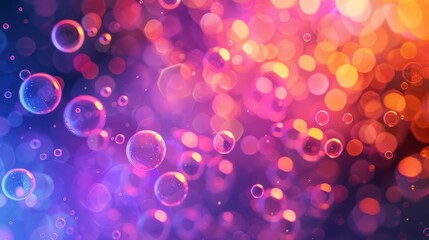 Poster - abstract science background featuring intricate molecular structures and dynamic particle effects on