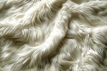 Sticker - Abstract White Fur Texture