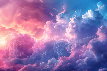 Dreamy Purple & Blue Cloudscape