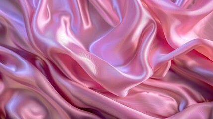 Canvas Print - Silk background s close up in pink