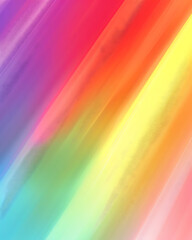 Poster - Colorful rainbow gradient background with diagonal stripes, soft focus, blurred edges, and background. Bright colors like reds, pinks, yellows, greens, blues, purples, and oranges add vitality to any 