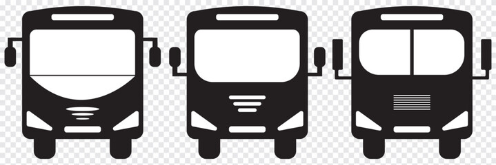 Poster - bus icon, logo isolated on transparent background. eps 10.
