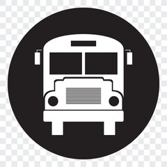 Poster - bus icon, logo isolated on transparent background. eps 10.
