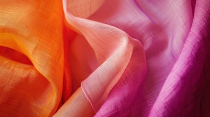 Canvas Print - Abstract Fabric in Vibrant Hues