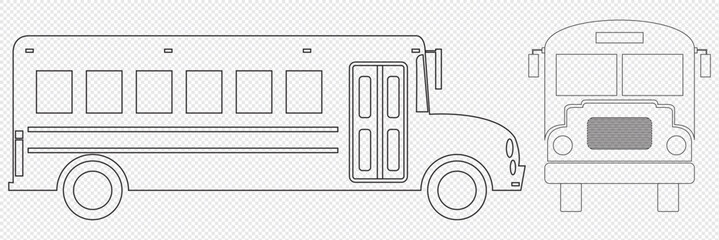 Poster - bus icon set. bus vector icon. eps 10