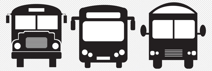 Poster - bus icon set. bus vector icon. eps 10