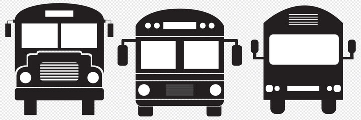 Poster - bus icon set. bus vector icon. eps 10
