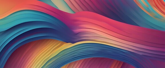 Wall Mural - 'lines Curved Abstract background gradient design colorful geometric graphic'